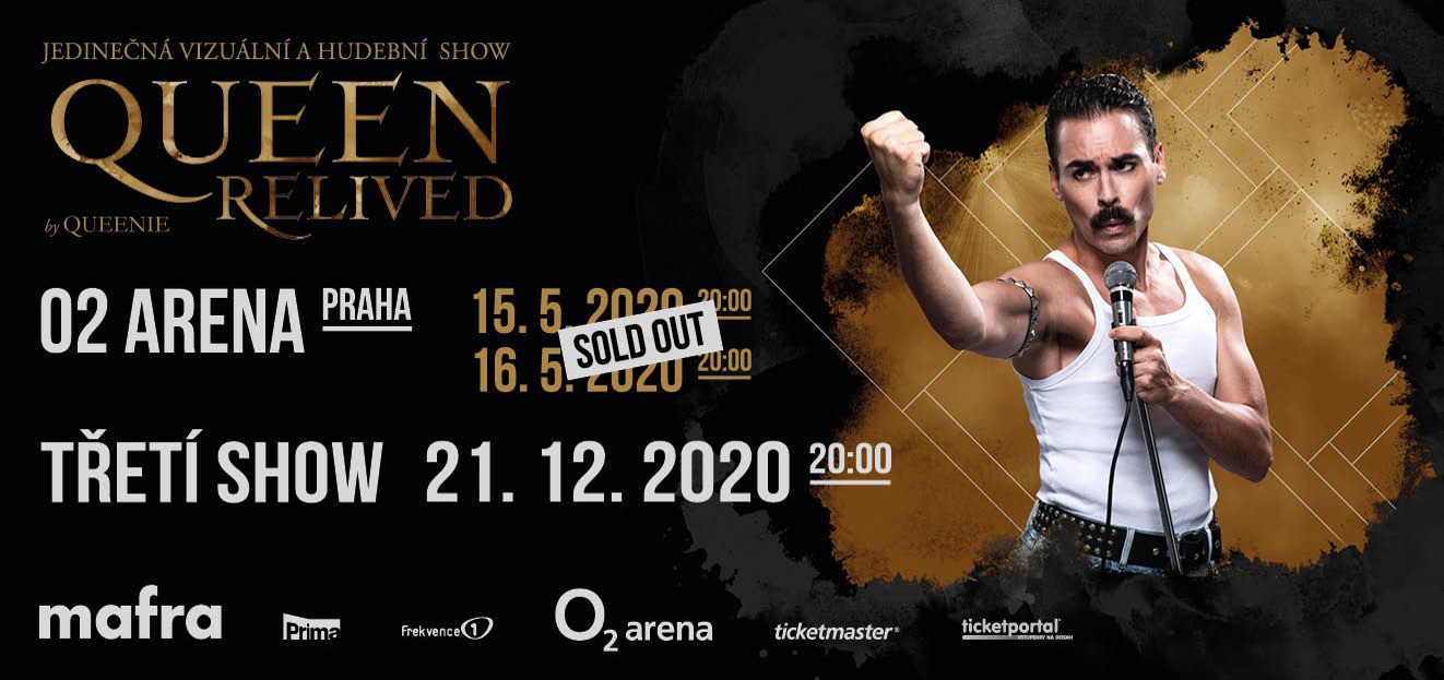 Thumbnail # Queen Relived 2020 přidává třetí koncert pro dalších 15 000 lidí! Zájem fanoušků je neutuchající