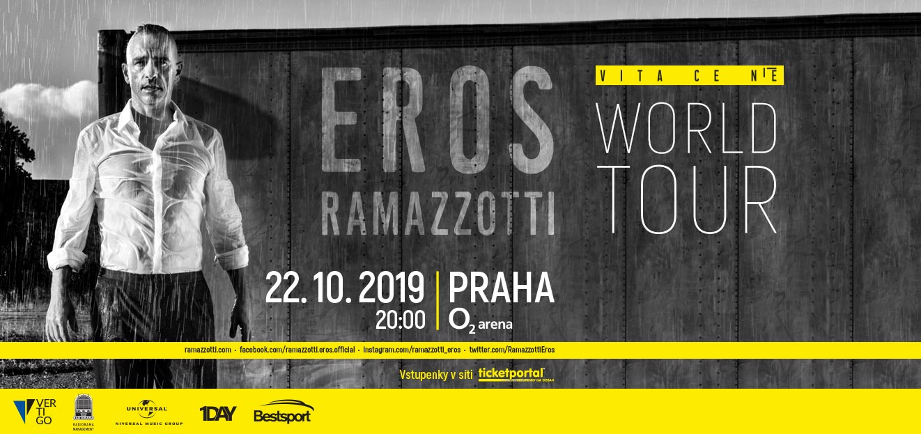 Thumbnail # Eros Ramazzotti se v říjnu 2019 počtvrté vrátí do O2 areny