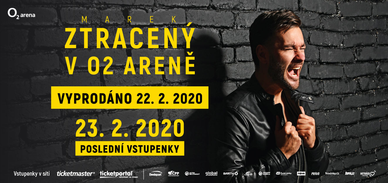 Thumbnail # Marek Ztracený přidává druhý koncert v O2 areně! Koncerty se uskuteční 22. a 23. února 2020