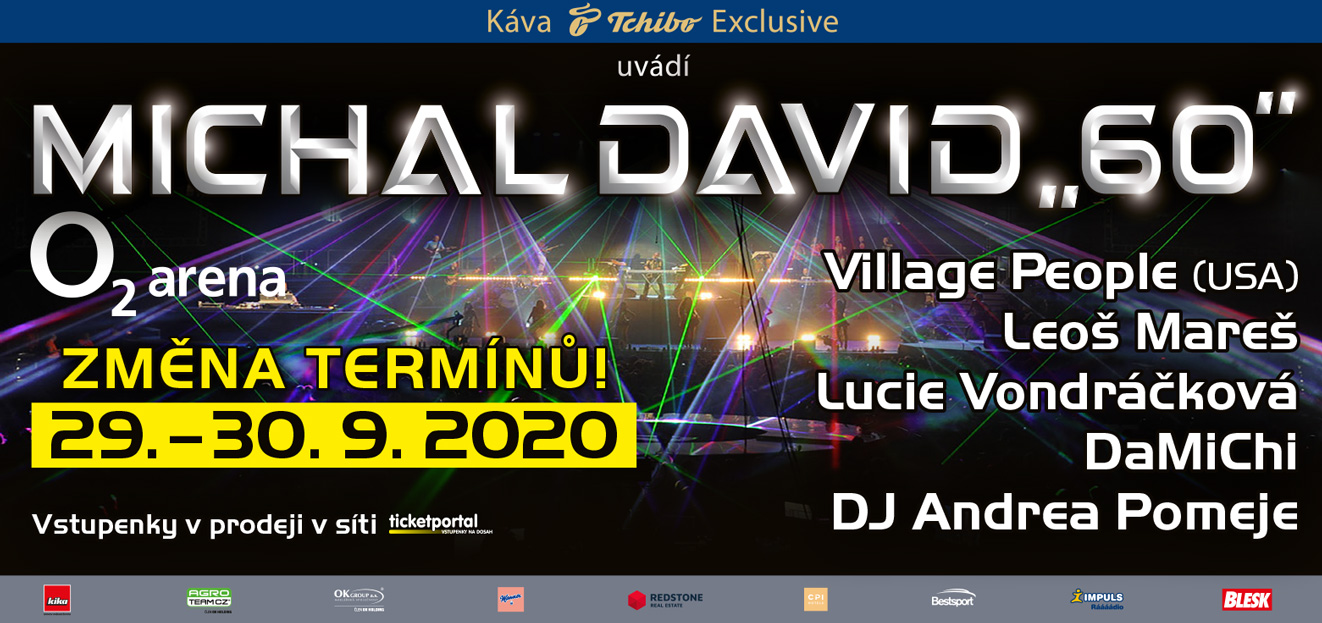 Thumbnail # MICHAL DAVID oslaví své kulaté narozeniny dvěma koncerty v O2 areně v nových termínech!