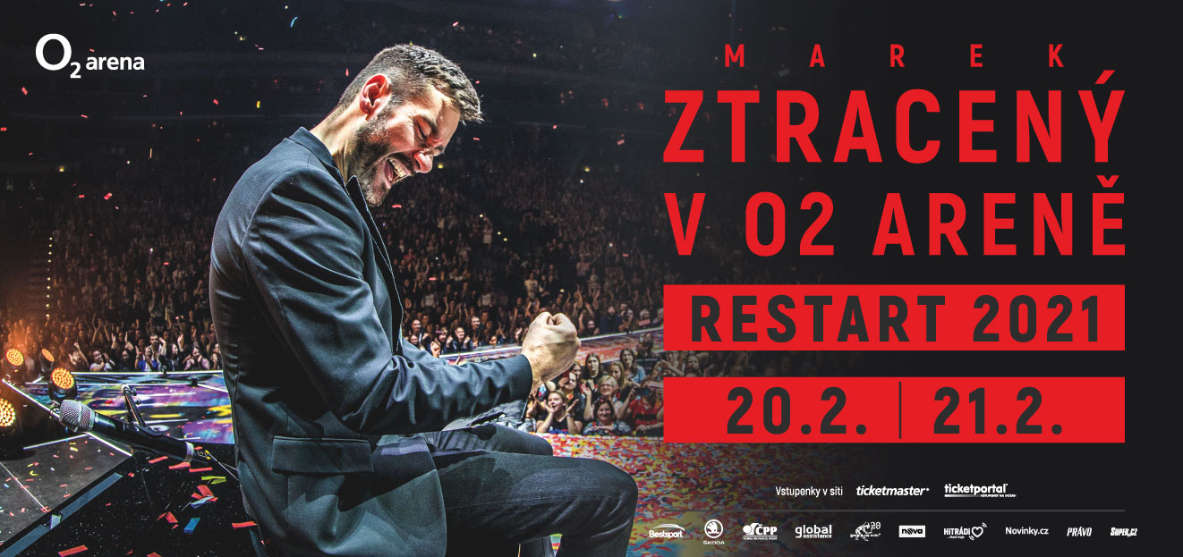 Thumbnail # Marek Ztracený will perform on 20th and 21st February 2021 at the Prague O2 Arena. 20 000 tickets will be donated to policemen, firemen and medical staff