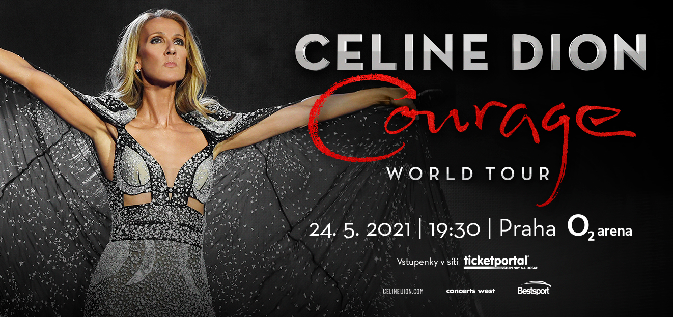 Thumbnail # Céline Dion bude v turné “COURAGE WORLD TOUR” pokračovat v roce 2021. Pražský koncert v O2 areně se uskuteční 24. 5. 2021