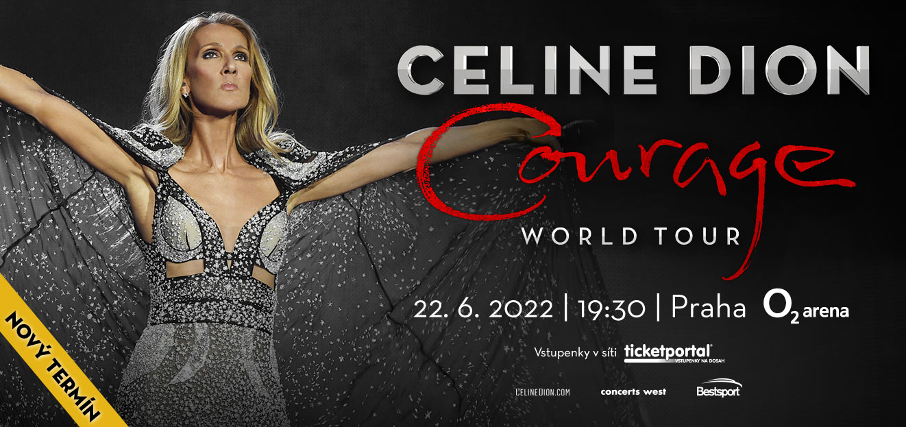 Thumbnail # Celine Dion oznamuje další posun turné “COURAGE WORLD TOUR” na příští rok. Pražský koncert v O2 areně se uskuteční 22. června 2022
