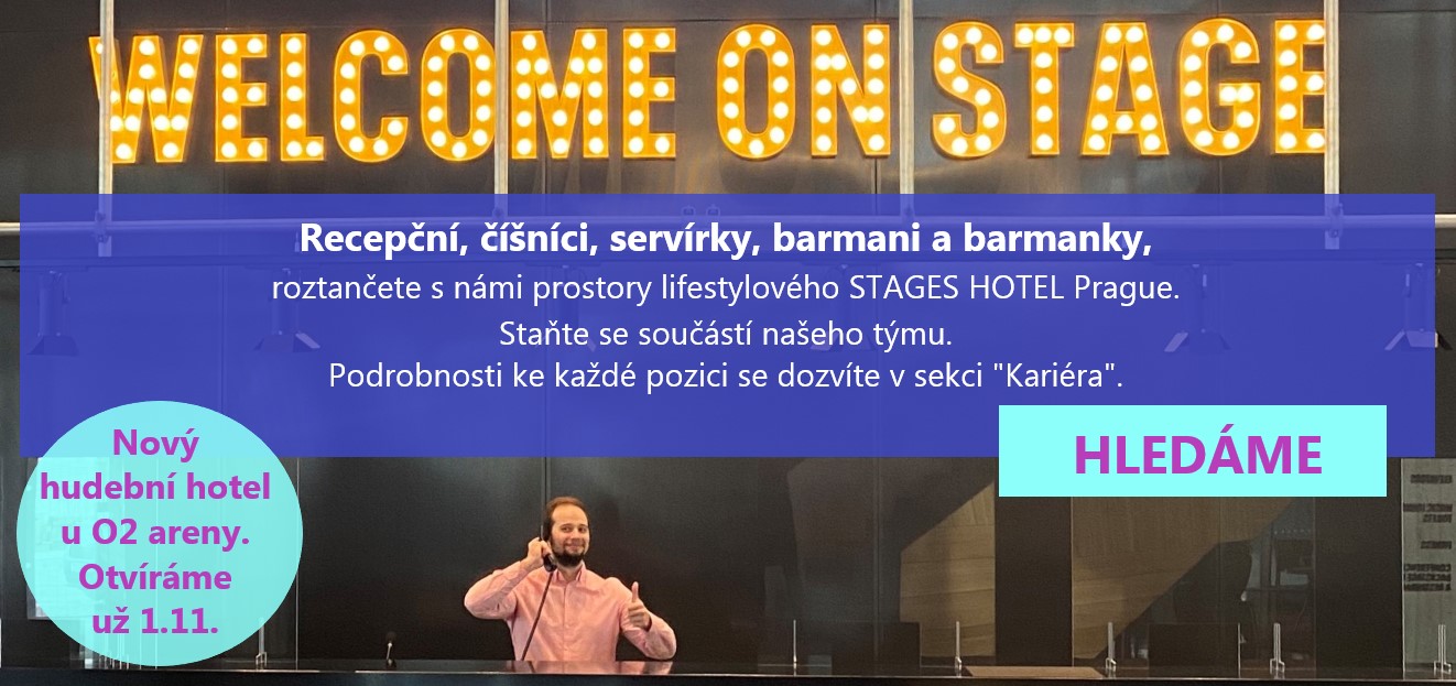 Hledáme nové kolegy do STAGES HOTEL Prague náhledový obrázek