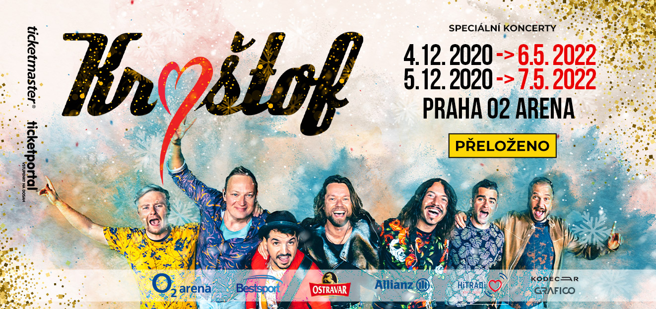 Thumbnail # Kryštof podruhé přesouvá koncerty v pražské O2 areně na květen 2022
