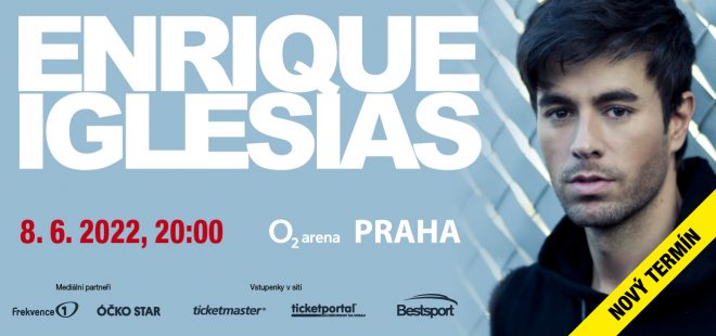 Enrique Iglesias přesouvá koncert v pražské O2 areně na 8. června 2022