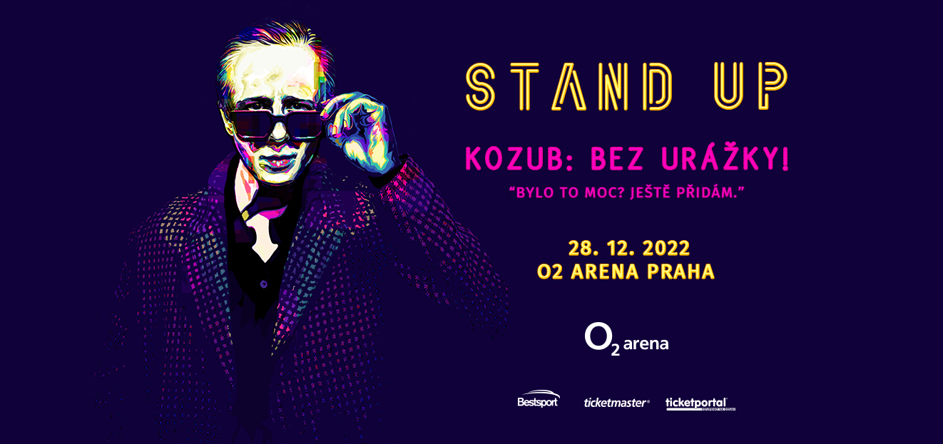 Thumbnail # Největší hvězda nekorektního humoru současnosti, herec Štěpán Kozub, vystoupí 28. prosince 2022 v pražské O2 areně. Předvede stand-up show Kozub: Bez urážky!