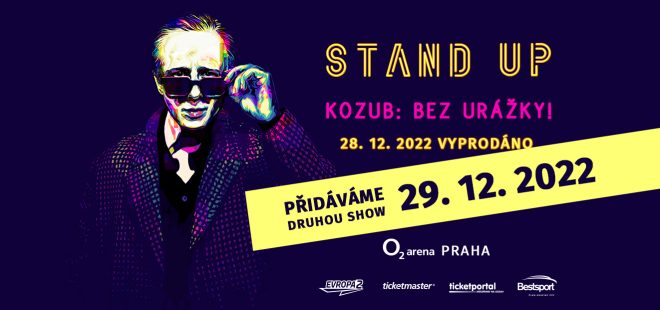Actor Štěpán Kozub, a star of contemporary non-correct humour, adds a second performance in Prague’s O2 arena