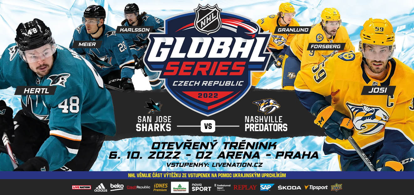 Thumbnail # Hokejoví fanoušci budou mít šanci zúčastnit se 6. října 2022 týmových tréninků v rámci NHL Global Series 2022 v Praze