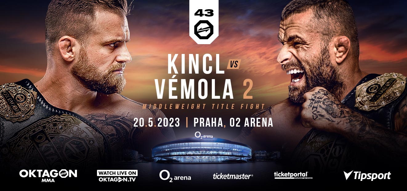Thumbnail # KINCL vs. VÉMOLA 2 the decisive battle to be crowned king of the middleweight division, and Europe’s greatest fighters competing for 1 million euros in the Tipsport Gamechanger quarterfinals