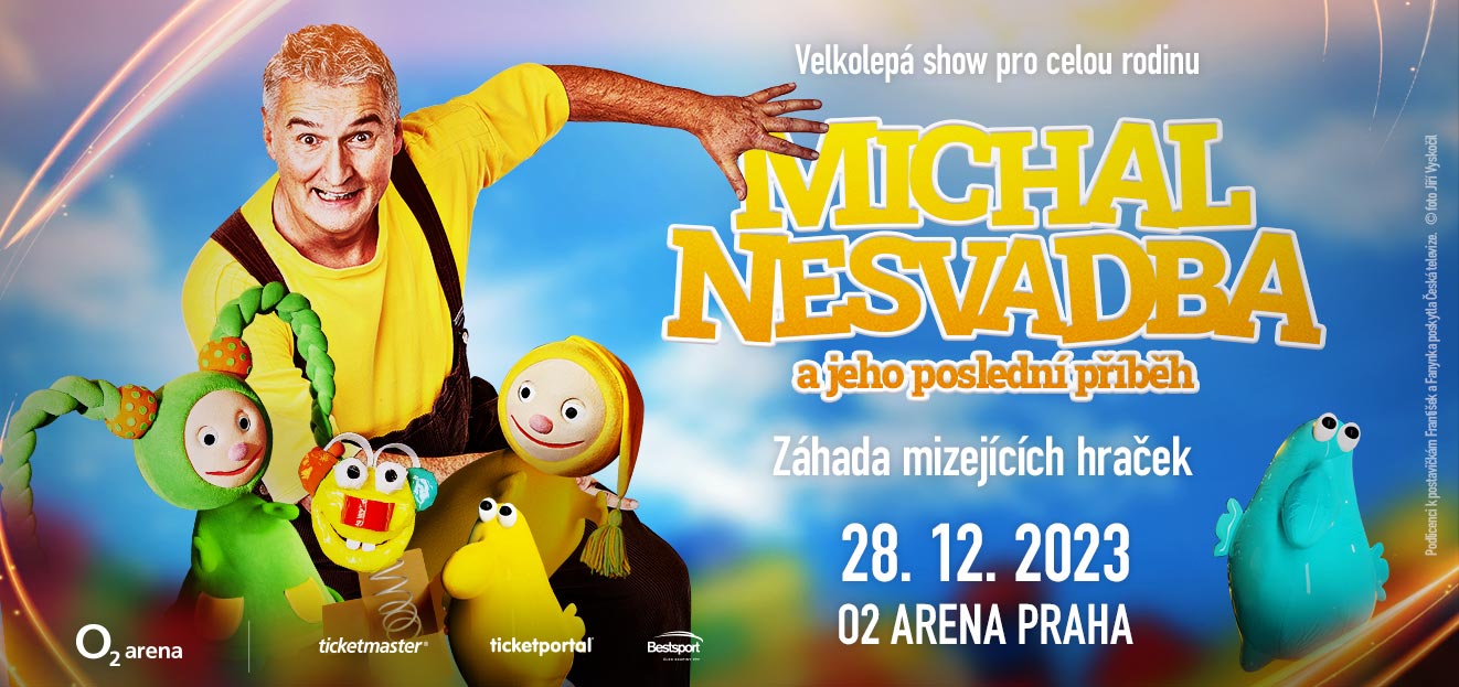 Thumbnail # Původní český autorský projekt „Michal Nesvadba a jeho poslední příběh – Záhada mizejících hraček“ chystá prosincovou premiéru v O2 areně v Praze