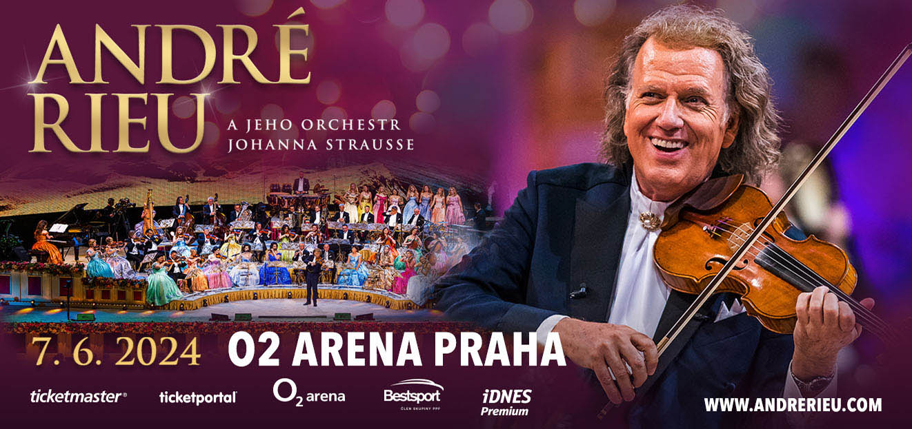 Thumbnail # Violin magician and king of waltzes André Rieu will impress the Czech audience in 2024 and will visit O2 arena in Prague for the ninth time.