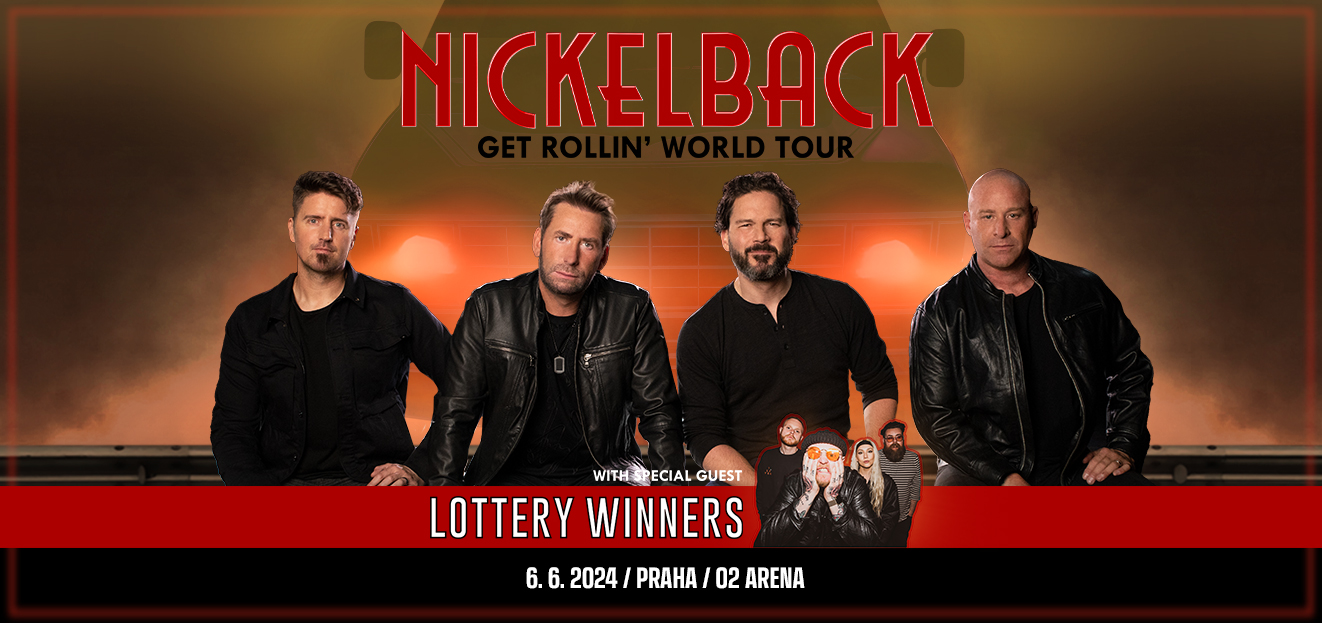 Thumbnail # Kapela Nickelback oznámila evropské koncerty v rámci Get Rollin‘ World Tour 2024 a vystoupí v pražské O2 areně