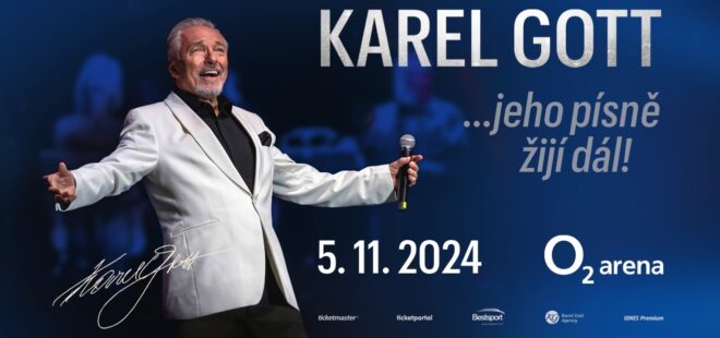 A memorial concert titled “Five Years Without Karel Gott – His Songs Live On!” will be held at the O2 arena Prague on November 5th, 2024