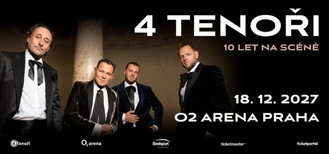 4 Tenoři slaví 10 let – velká oslava hitů a hvězdných hostů. Nezapomenutelná show míří do O2 areny
