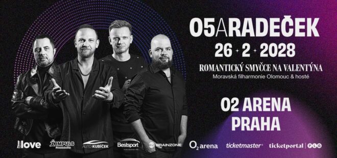 The band O5 and Radeček are heading to the O2 arena. Fans can expect a Valentine’s Day atmosphere and symphonic accompaniment