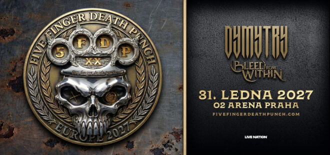 Hardrocková elita 5FDP ovládnou Prahu: Jubilejní světové turné doprovodí domácí metalová špička Dymytry