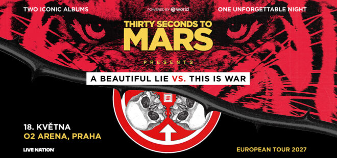 Thirty Seconds to Mars míří do O2 areny: V květnu 2027 přivezou unikátní turné A Beautiful Lie vs This Is War