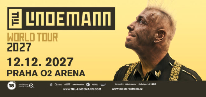 TILL LINDEMANN oznamuje „World Tour 2027“! Live v prosinci 2027 v PRAZE! Prodej vstupenek odstartuje už tuto středu!