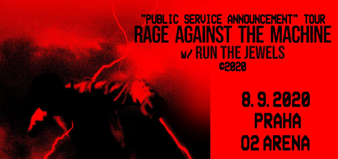 Thumbnail # Rage Against the Machine odkládají svůj pražský concert, který se měl původně uskutečnit 8. 9. 2020 v pražské O2 areně.