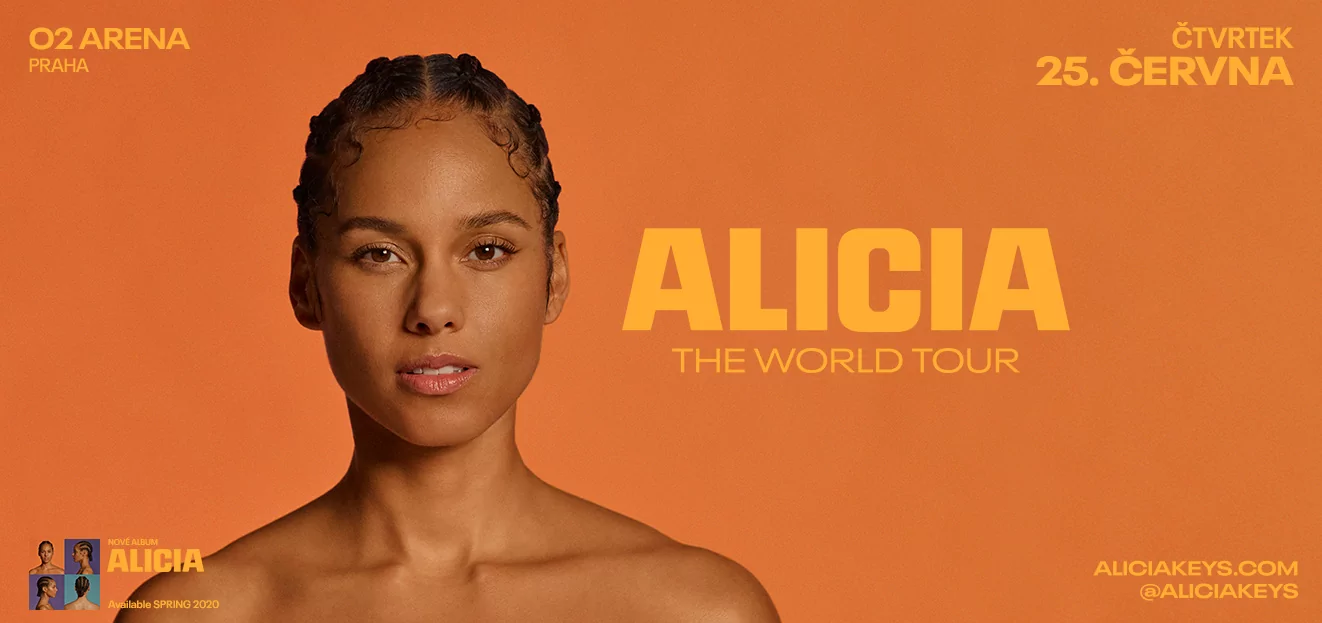 Thumbnail # Patnáctinásobná držitelka Grammy ALICIA KEYS vyráží na koncertní turné. Jednou ze zastávek bude i pražská O2 arena
