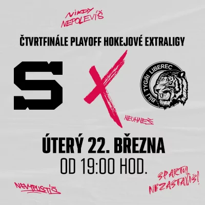 HC SPARTA PRAHA – BÍLÍ TYGŘI LIBEREC náhledový obrázek
