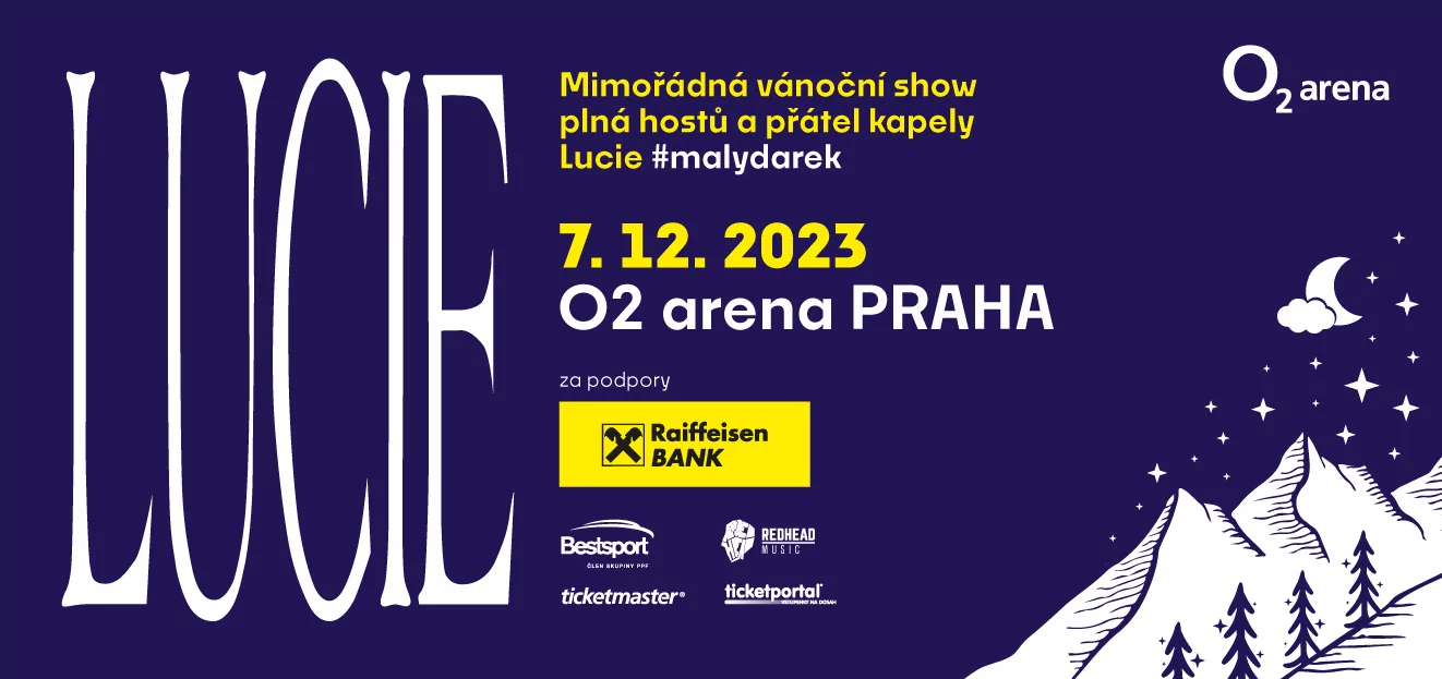 Thumbnail # Lucie odehraje vánoční koncert v rockovém duchu v O2 areně 7. prosince 2023