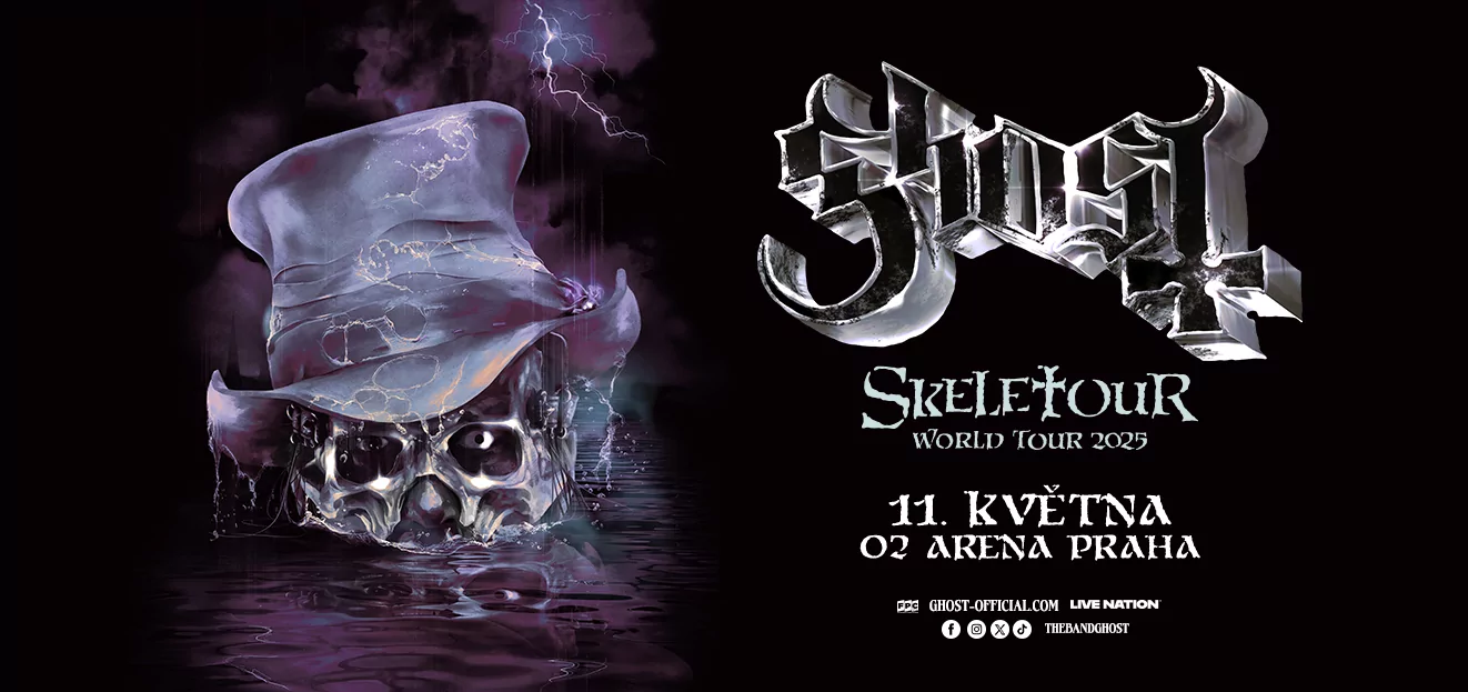 Thumbnail # Švédské teatrálně rockové ikony Ghost se vracejí do Prahy. V rámci World Tour 2025 vystoupí 11. 5. v O2 areně.