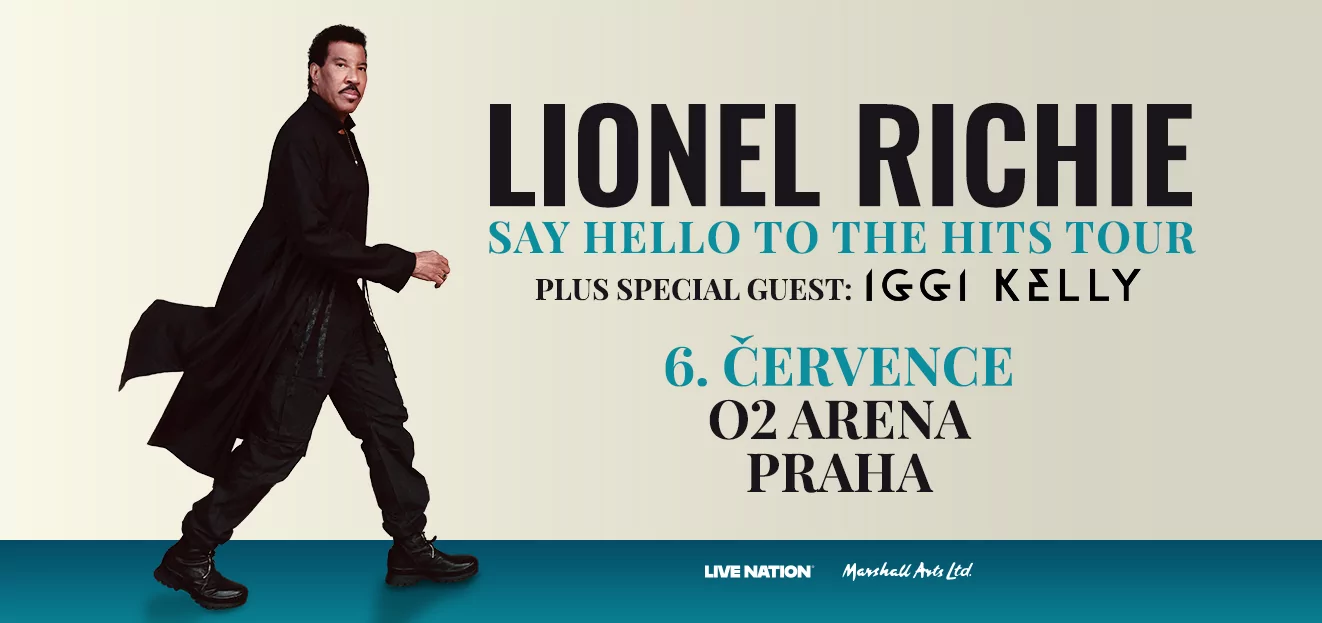 Thumbnail # Superstar Lionel Richie ohlásil evropské turné s názvem „Say Hello To The Hits“. Zažijte jeho koncert v pražské O2 areně 6. července 2025.