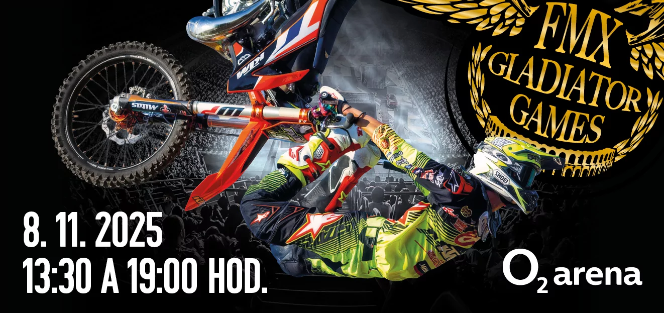 Thumbnail # FMX GLADIATOR GAMES 2025: Adrenalin, ohnivá show a světová elita freestyle motokrosu opět v O2 areně!