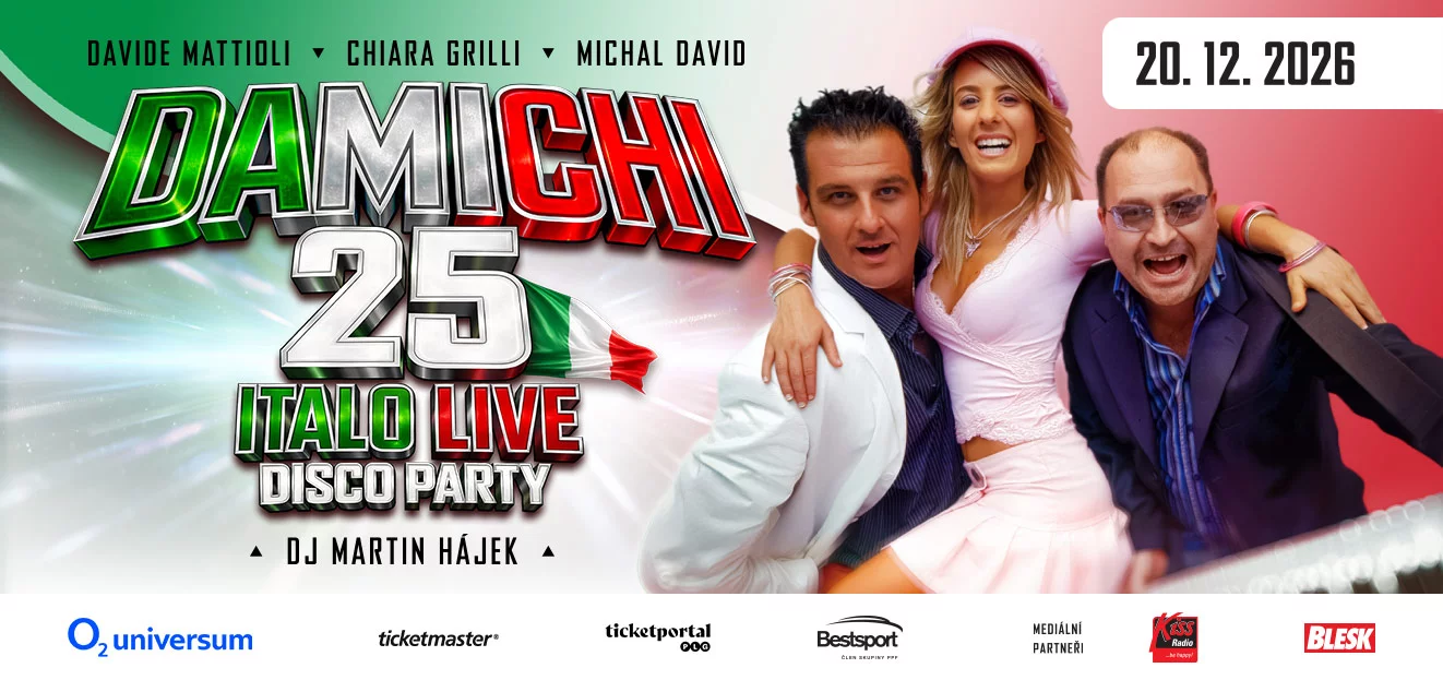 Thumbnail # Čtvrt století slunce a hitů. Michal David s DaMiChi přivezou do Prahy obří italo-disco party