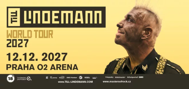 TILL LINDEMANN oznamuje „World Tour 2027“! Live v prosinci 2027 v PRAZE! Prodej vstupenek odstartuje už tuto středu!